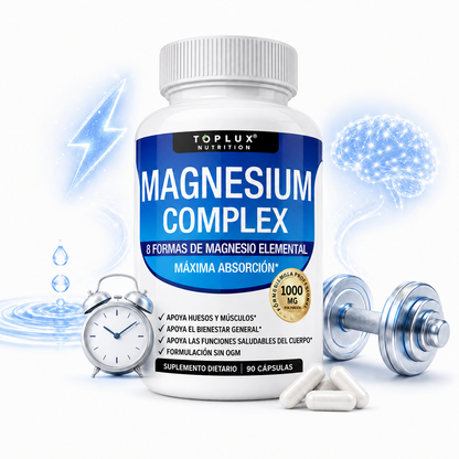 Complejo de Magnesio Toplux / Duerme Profundo, Despierta con Energía Real